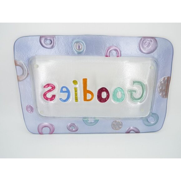 Lori Siebert by Silvestri Goodies Art Glass Serving Platter Tray - Picture 2 of 12